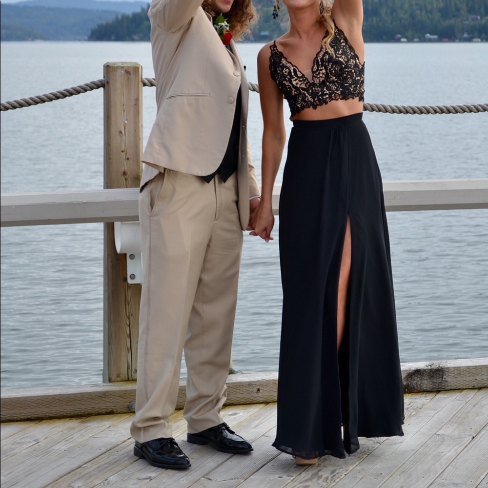 Gorgeous prom dress worn once, hemmed to fit me
